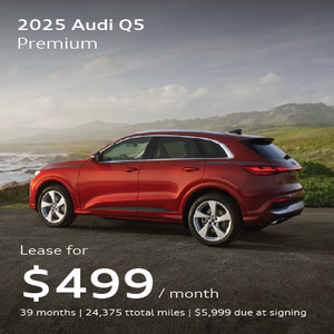 side facing 2025 Audi Q5 parked